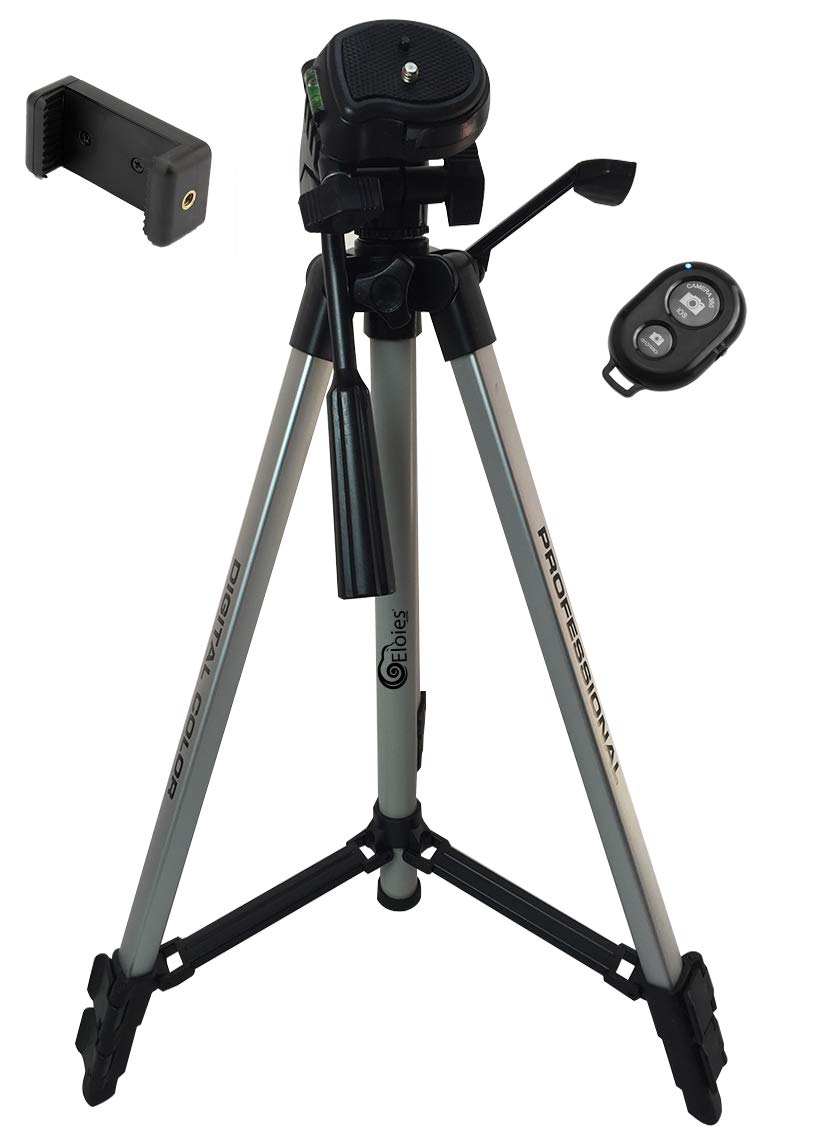 Roest Kolibrie Milieuactivist Tripod for mobile and camera 4.5 Foot, Aluminium Camera and mobile stand, tripod for mobile, tripod for dslr, tripod stand with mobile holder Foton Series by Eloies (SILVER) Roest Kolibrie Milieuactivist Tripod for mobile and camera 4.5 Foot, Aluminium Camera and mobile stand, tripod for mobile, tripod for dslr, tripod stand with mobile holder Foton Series by Eloies (SILVER)